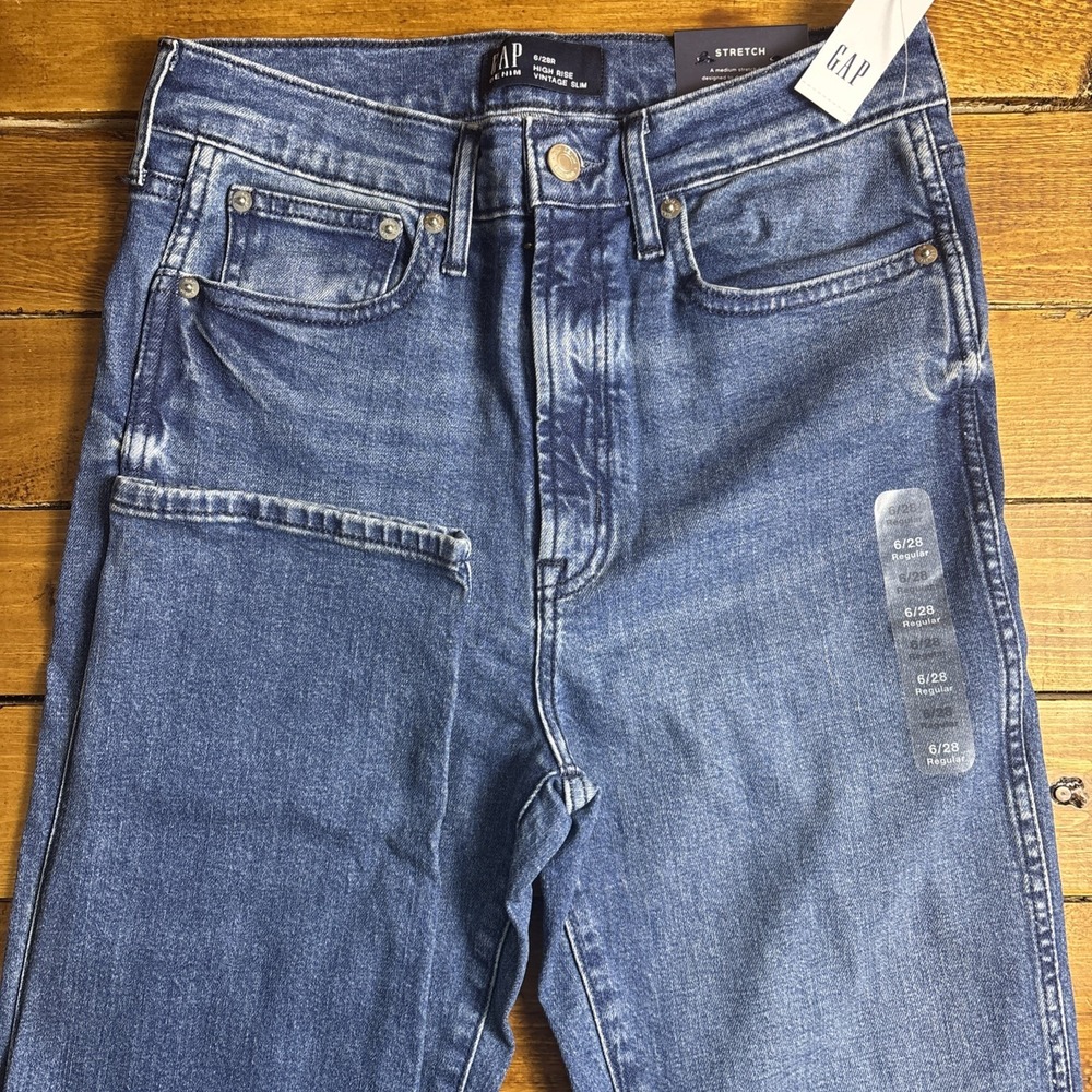 GAP Women's High Rise Stretch Jeans - Classic Blue